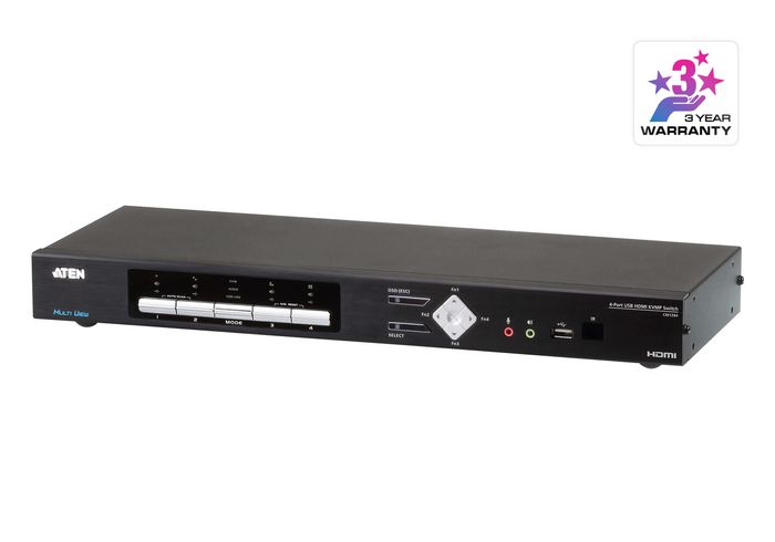 Aten Commutateur KVMP™ multivue 4K HDMI USB à 4 ports - W124391821