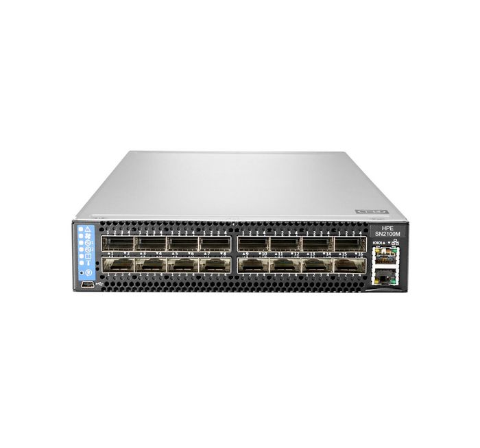 Hewlett Packard Enterprise HPE SN2100M 100GbE 16QSFP28 ONIE Power to Connector Airflow Half Width Switch - W124370051