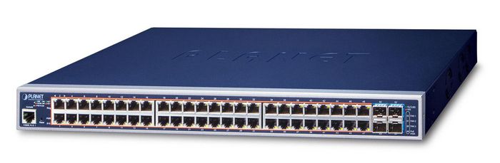 Planet L3 48-Port 10/100/1000T 802.3at PoE + 4-Port 10G SFP+ Managed Switch - W125155128
