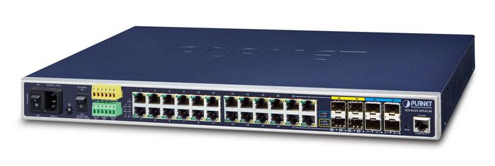 Planet Industrial L3 20-Port 10/100/1000T + 4-Port Gigabit TP/SFP + 4-Port 10G SFP+ Managed Ethernet Switch - W125156203