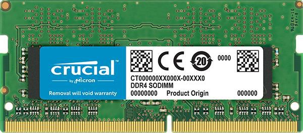 Crucial 4GBm DDR4-2666MHz SODIMM, PC4-21300, CL19, 260pin - W126273027