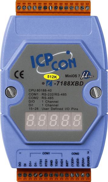 Moxa ICP CON I-7000 SERIE, MED DISP - W124711396