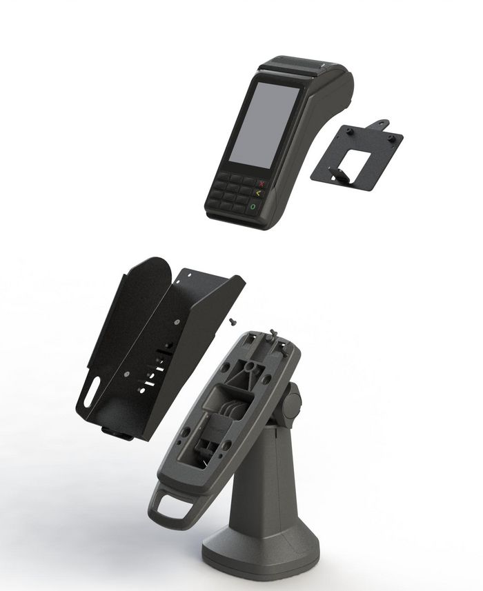 Havis Custom Backplate for Verifone V240M to mount to any FlexiPole Payment Terminal Stand - W126273098