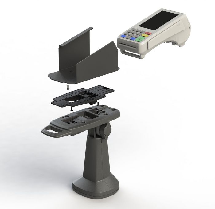 Havis Custom Backplate for Pax A80 to mount to any FlexiPole Payment Terminal Stand - W126273095