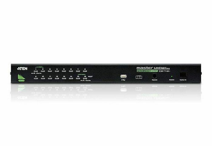 Aten Commutateur KVM VGA USB PS/2 16 ports avec port de connexion en chaîne avec prise en charge des périphériques USB - W125047736