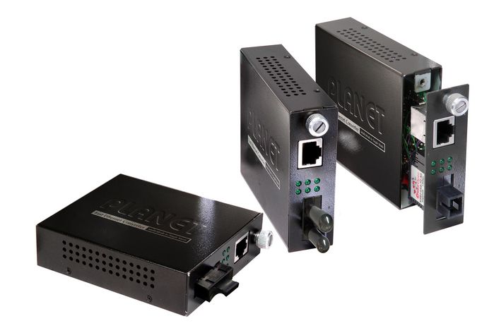 Planet 10/100Base-TX to 100Base-FX (SC, SM) Smart Media Converter-50km - W124654269