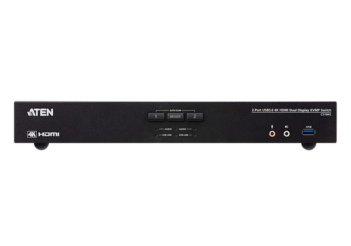 Aten Commutateur KVMP™ deux affichages HDMI 4K 2 ports USB 3.0 - W125870040