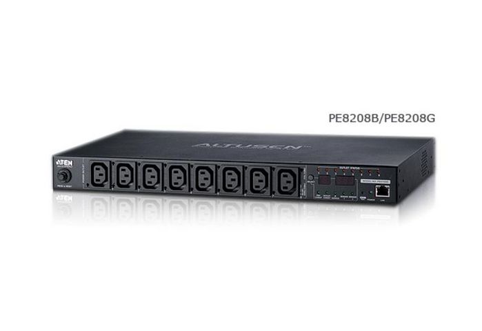 Aten 8-Port Intelligent 1U ECO Power Distribution Unit (PDU), Metered & Switched by Outlet (7 x C13, 1 x C19) 16Amp - W126156998