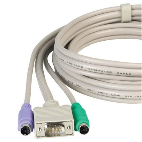Adder VADD-PS2 2M Multi-Platform PS/2 KVM Tri-Cable Combo for X2 Range - W125077733