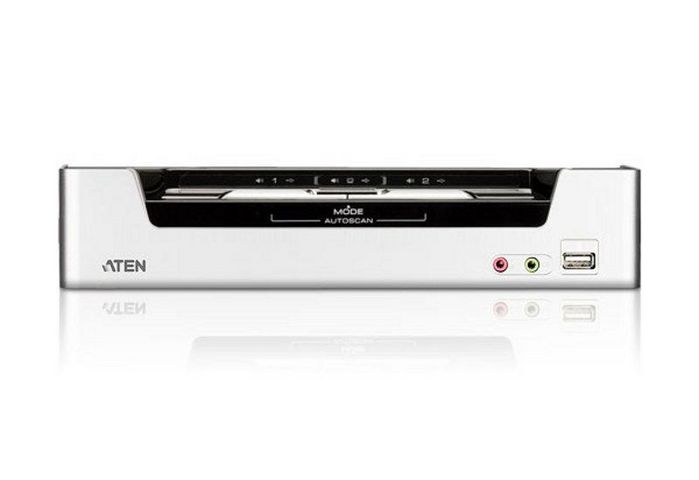Aten 2-Port USB HDMI KVM Switch with Audio & USB 2.0 Hub (KVM cables included) - W124991531