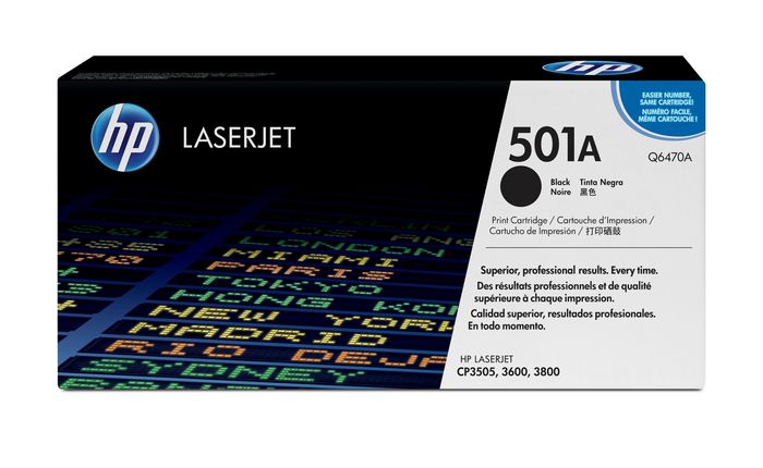 HP 501A Black Original LaserJet Toner Cartridge - W124569692
