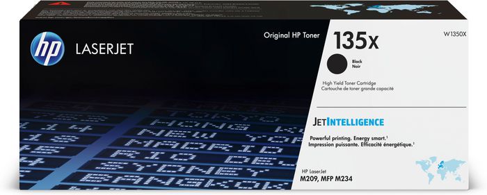 HP 135X High Yield Black Original LaserJet Toner Cartridge - W126091212