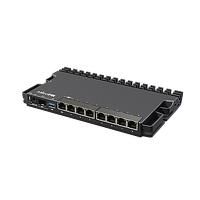 MikroTik 9 ports, USB 3.0, 1 GB (RAM), RouterOS, DC x 3, 24-57 V, 20 W - W126279830