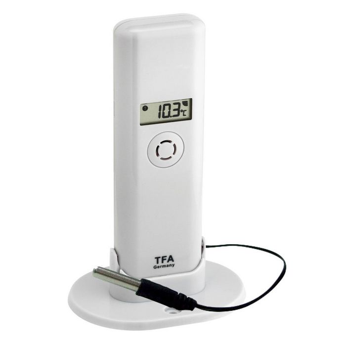 TFA Temperature/Humidity Transmitter with Professional Cable Sensor WEATHERHUB - W124407965