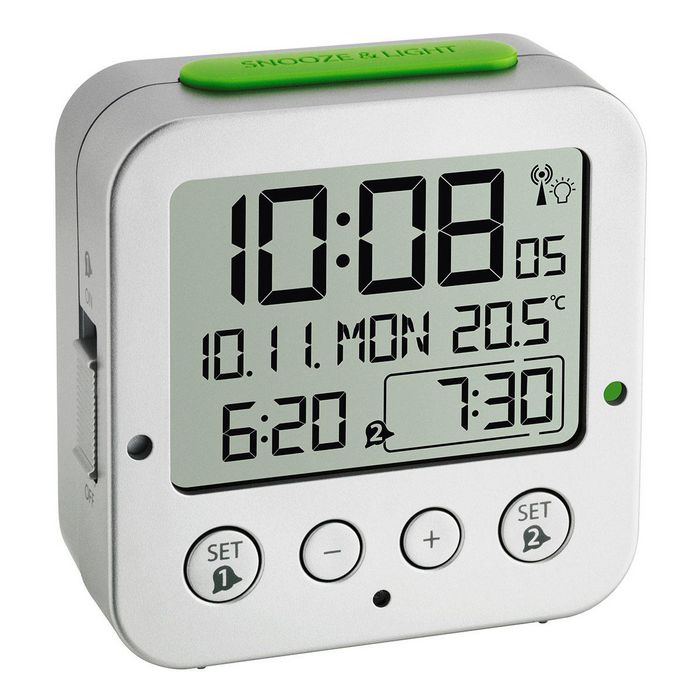 TFA 60.2528.54 Digital radio-controlled alarm clock with temperature BINGO - W125125701