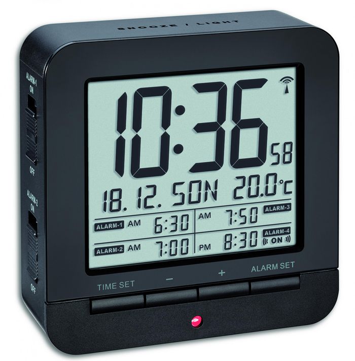 TFA 60.2536.01 Digital radio-controlled alarm clock with temperature - W125306525