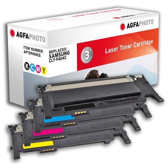 AgfaPhoto Toner Cartridge for Samsung CLT-P404C, CMYK, 1500 / 1000 / 1000 / 1000 pages - W126279306