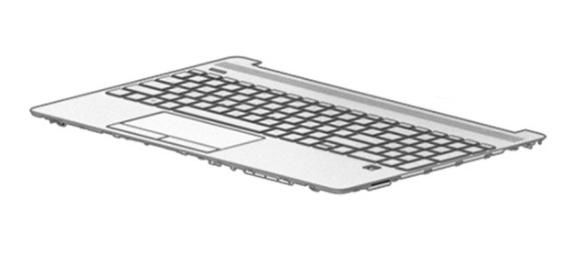 HP Keyboard/top cover - W126081698