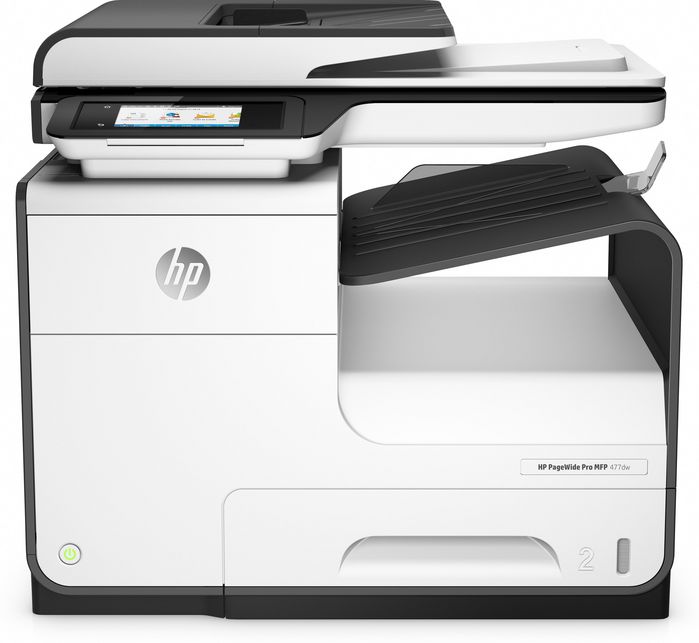 HP HP PageWide Pro 477dw Multifunction Printer, Thermal Inkjet, 40ppm, A4, 1200MHz, 768MB, 4.3" CGD - W124385717C1
