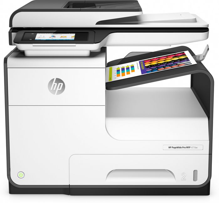 HP HP PageWide Pro 477dw Multifunction Printer, Thermal Inkjet, 40ppm, A4, 1200MHz, 768MB, 4.3" CGD - W124385717C1