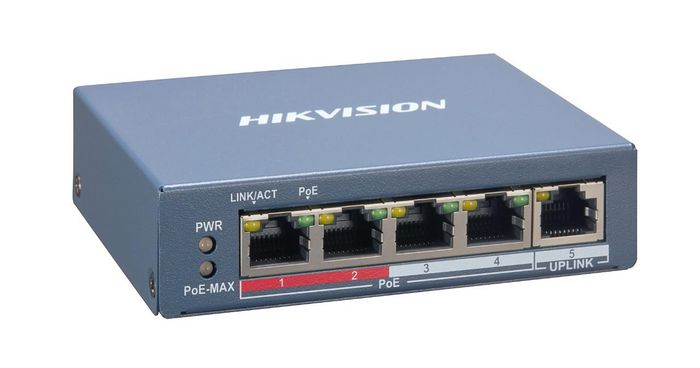 Hikvision Switch PoE 4 puertos Fast Ethernet Smart gestionable - W125845590