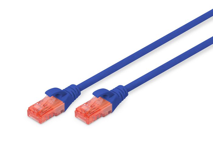 Digitus CAT 6 U-UTP patch cord, Cu, LSZH AWG 26/7, length 0.25 m, color blue - W125359926