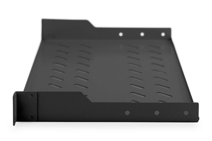 Digitus Tablette 1U à montage fixe pour armoires de 400 mm de profondeur 45 x 483 x 250 mm, jusqu'à 15 kg, noir (RAL 9005) - W124589774