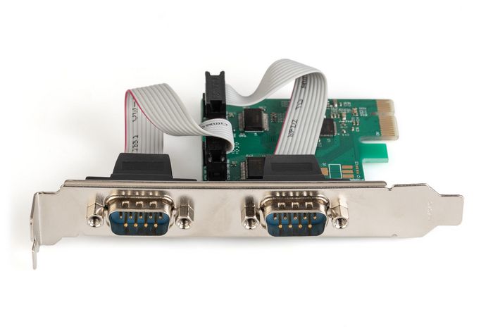 MicroConnect Serial I/O RS232 PCIexpress Add-On card 2-port, incl. low profile, chipset:ASIX99100 - W124548932