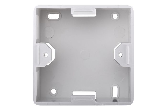 Digitus CAT 6A Class EA network outlet, shielded, 2x RJ45 LSA, pure white, surf. mount, vert. cable install. - W125148353
