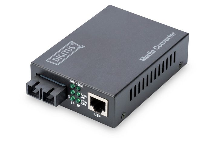 Digitus Fast Ethernet Media Converter, Singlemode SC connector, 1310nm, up to 20km - W125282355