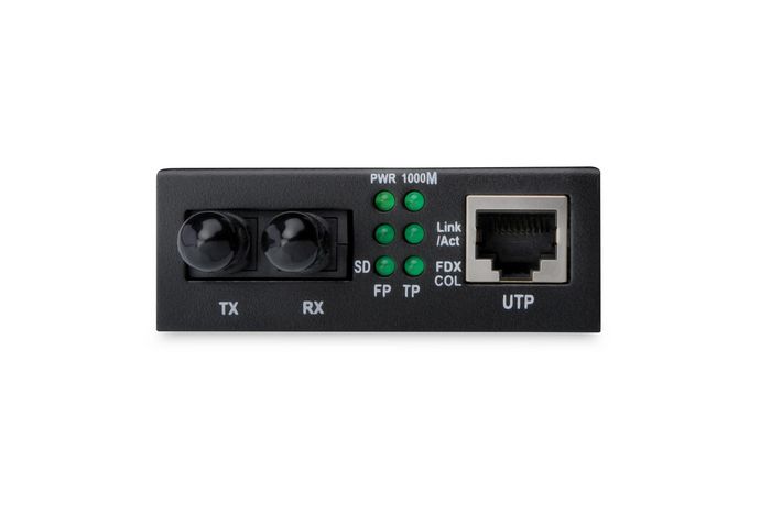 Digitus Fast Ethernet Media Converter, Multimode ST connector, 1310nm, up to 2km - W125344168