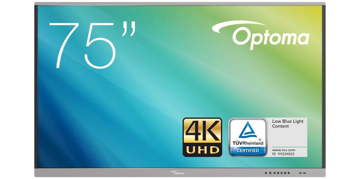 Optoma 75" 5-series IFPD 4K UHD Brightness 370 cd/m2<br>Interactive Flat Panel Display - W125872647