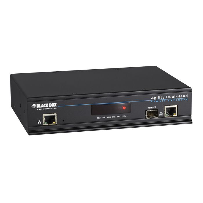 Black Box Agility KVM-Over-IP Matrix, Dual-Head DVI-D, USB 2.0, KVM Receiver - W126324844