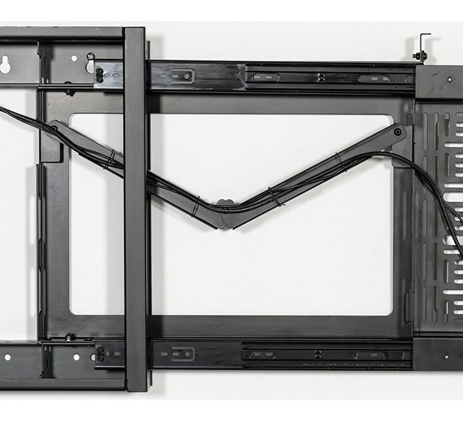 B-Tech Flat Screen Wall Mount With Slide-Out AV Storage Tray, black - W125846039