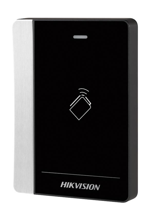 Hikvision Leitor de proximidade para cartões Mifare RS-485 Wiegand IP64 12V série Pro 1102A - W126082354