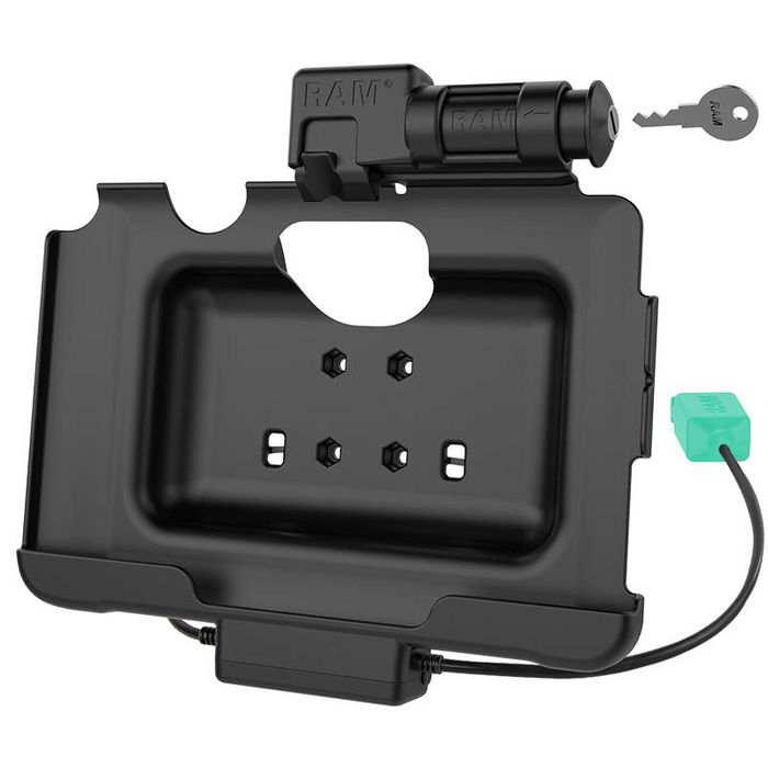 RAMHOLSAM57PD2KLU, RAM Mounts KeyLocking Power + Dual USB Data Dock