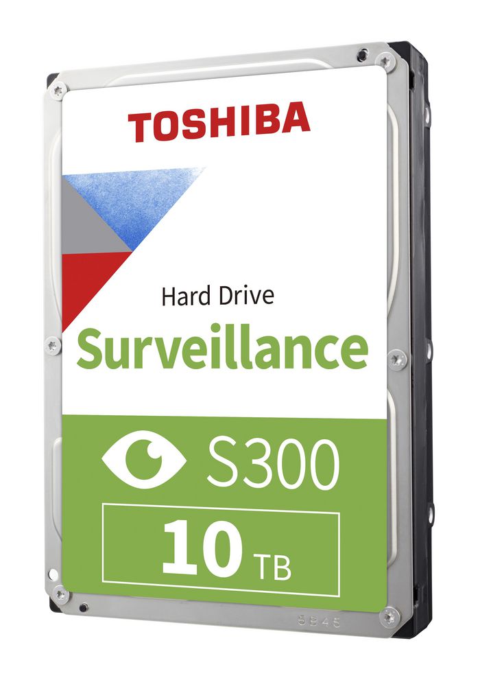 Toshiba S300 Surveillance, 10 TB, 3.5", 6 Gbit/s, 7200 RPM, 256 MB, 4.17 ms, 5V DC, 147x101.85x26.1 mm - W125840386