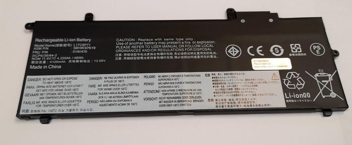 CoreParts Laptop Battery for Lenovo 44Wh Li-Pol 11.4V 3900mAh for Lenovo ThinkPad A and X series - W125608091