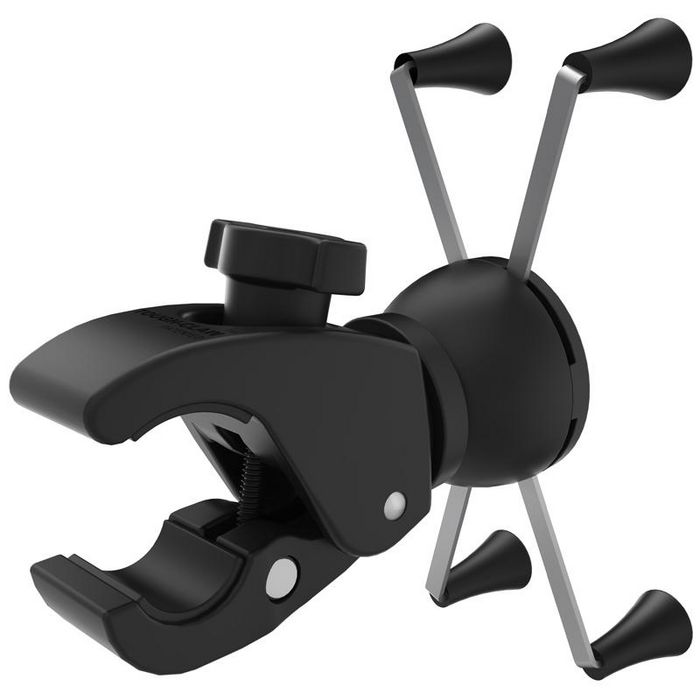 RAM MOUNTS X-Grip - Soporte de teléfono grande con RAM de bajo perfil  RAM-HOL-UN10-400-2U para rieles de 0.625 a 1.14 de diámetro