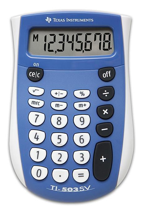 Texas Instruments Ti-503 Sv Calculator Pocket Display Blue, Grey - W128329879