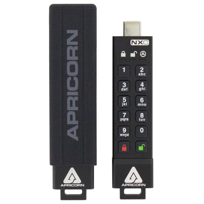 Apricorn 4GB, USB 3.2 gen1, 256-bit AES XTS, FIPS 140-2, IP68 - W126340270