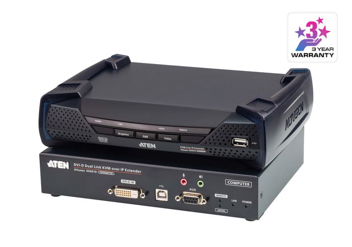 Aten 2K DVI-D dual-link KVM over IP Receiver - W126341717