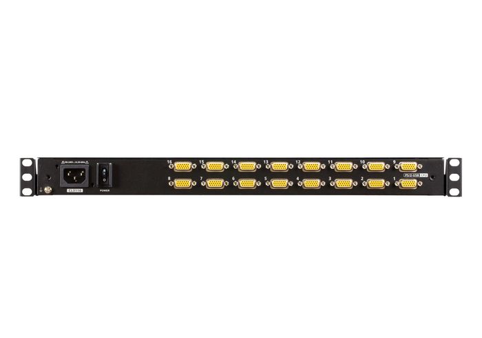 Aten 16-Port PS/2-USB VGA Single Rail WideScreen LCD KVM Switch - W126341793