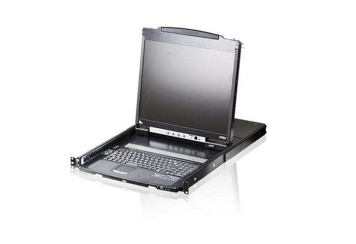 Aten 19" LCD Console (USB - PS/2 VGA) with USB Peripheral port (Dual Rail) - W126341800
