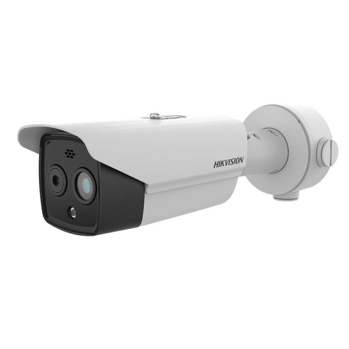 Hikvision Cámara térmica IP bullet dual biespectral 9.7mm HeatPRO 256x192 4M IR30 luz blanca 30m IP67 12/24V/PoE - W126344837