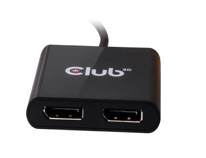 Club3D MST Hub USB3.1 (Gen1) Type C to DisplayPort™ 1.2 Dual Monitor - W124947991
