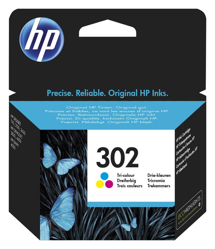 HP HP 302 Tri-color Original Ink Cartridge - W124950308