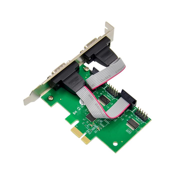 MicroConnect PCI-E AX99100 4S DB9 RS232 Multi-I/O Card - W126343392