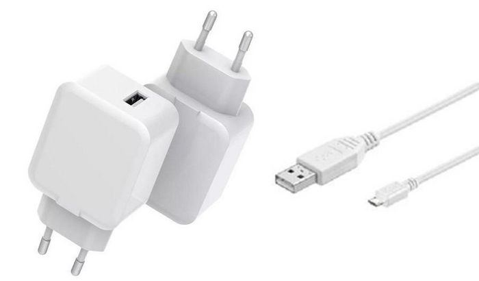 CoreParts USB Charger with 1.8meter Micro-USB Cable 12W 5V 2.4A Output: Single USB-A, for mobile phones, tablets and other devices - W126359767