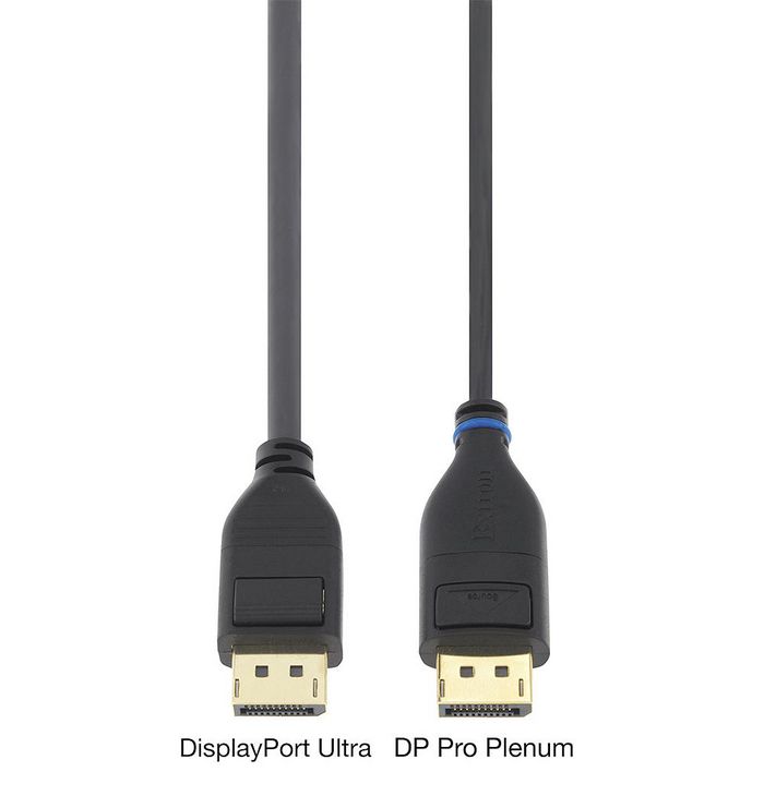 Extron Display Port 8K Optical Cables – Plenum, 25' (7.6 m), Black, Gold plated, 8K/30 @ 4:4:4 - W126322645